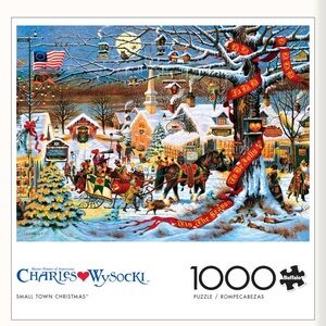 Charles Wysocki Small Town Christmas Puzzle
